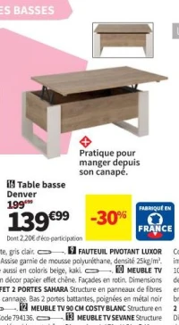 Table basse Denver