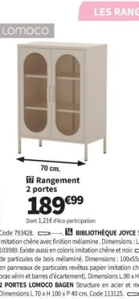 Rangement 2 portes