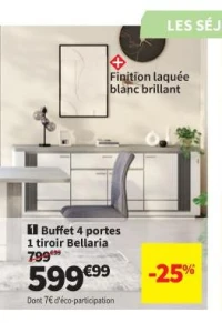 Buffet 4 portes 1 tiroir Bellaria