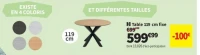 Table 119 cm fixe