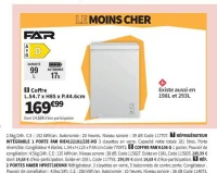 FAR K106 G Congélateur Coffre
