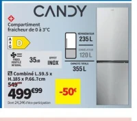 Candy Combiné L.59.5 x H.185 x P.66.7cm