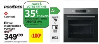 Rosières Four multifonction pyrolyse RO6 C3B3YTX