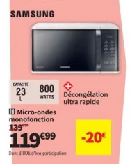 Samsung Micro-ondes monofonction