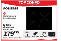 Rosieres Table de cuisson induction