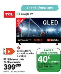 TCL Téléviseur UHD QLED connecté