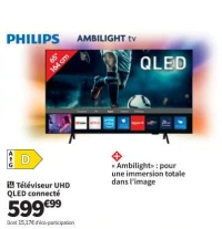 PHILIPS Téléviseur UHD QLED connecté