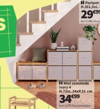 Mini commode Ivory 4 H.72xL.34xP.31 cm