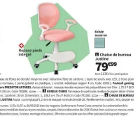 Chaise de bureau Justine