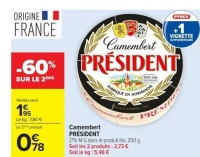 Camembert PRÉSIDENT