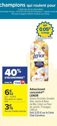 Adoucissant concentré Lenor
