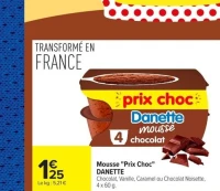 Mousse "Prix Choc" Danette