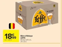 Bière d'Abbaye LEFFE Blonde, 6,6% vol.