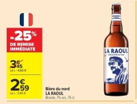 Bière du nord LA RAOUL Blonde