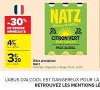 Bière aromatisée NATZ