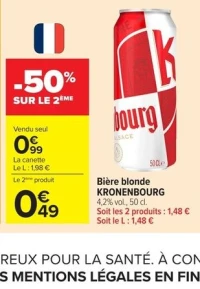 Bière blonde KRONENBOURG