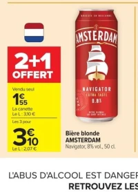 Bière blonde AMSTERDAM Navigator