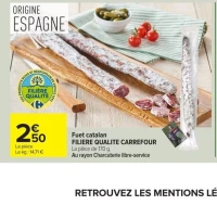 Fuet catalan FILIÈRE QUALITE CARREFOUR