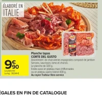 Planche tapas CORTE DEL GUSTO