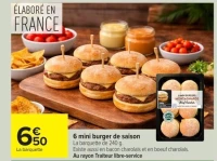 6 mini burger de saison