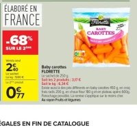 Baby carottes FLORETTE