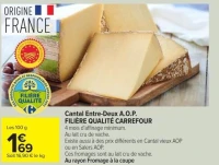 Cantal Entre-Deux A.O.P. FILIÈRE QUALITÉ CARREFOUR