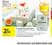 Fromage Feta A.O.P. Baril