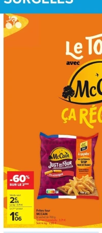 Frites four MCCAIN