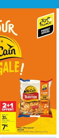 Frites "Offre Spéciale" MCCAIN