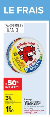 Fromage "Offre Découverte" LA VACHE QUI RIT
