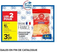 Emmental râpé CARREFOUR CLASSIC'