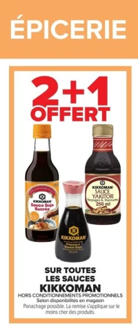SUR TOUTES LES SAUCES KIKKOMAN