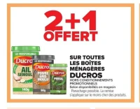 SUR TOUTES LES BOÎTES MÉNAGÈRES DUCROS