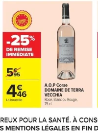 A.O.P Corse DOMAINE DE TERRA VECCHIA