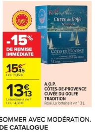 A.O.P. CÔTES-DE-PROVENCE CUVÉE DU GOLFE TRADITION