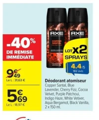 Déodorant atomiseur AXE