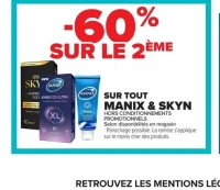 Préservatifs et gels MANIX & SKYN