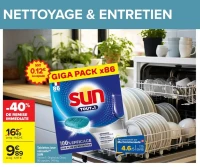 Tablettes lave vaisselle SUN