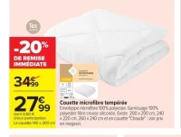 Tex Home Couette microfibre tempérée