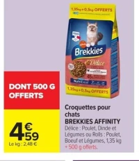 Croquettes pour chats BREKKIES AFFINITY