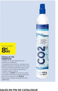 Cylindre de CO2 CARREFOUR