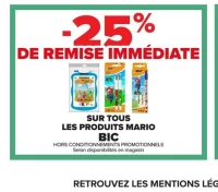 Les produits Mario BIC