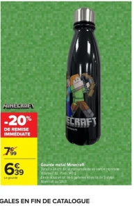 Gourde métal Minecraft