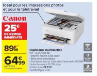 Imprimante multifonction Canon CA TS7550I WH