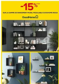 Gamme de rangement mural modulable GoodHome Rigga