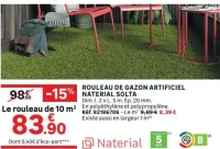 Rouleau de gazon artificiel Naterial Solta