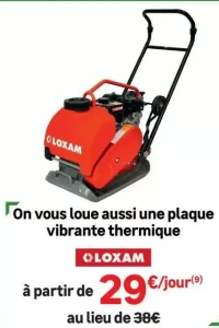 LOXAM Plaque vibrante thermique