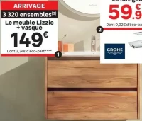 Le meuble Lizzio + vasque