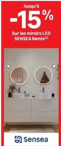 Miroirs LED Sensea Remix