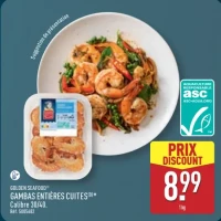 GOLDEN SEAFOOD GAMBAS ENTIÈRES CUITES